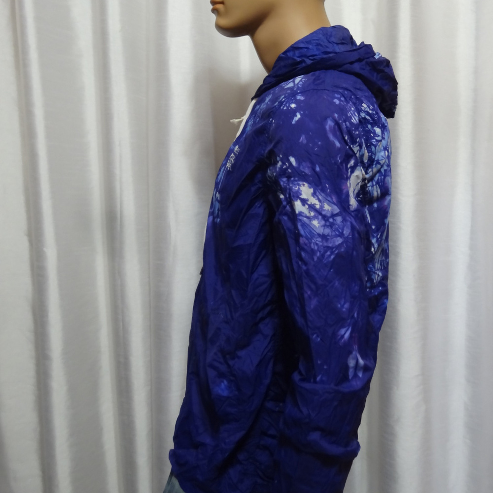 DIESEL mens hooded windbreaker 00CGSL00NKG 88E JIBATIK blue jacket  S - Picture 3 of 5